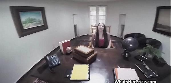  Interviewing future assistants teen pussy on office desk